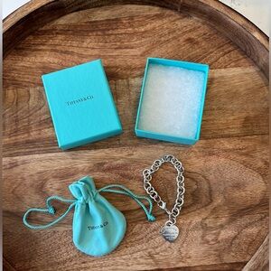 Return to Tiffany heart charm bracelet in sterling silver